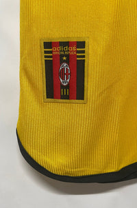 AC Milan 1999/00 Retro Yellow Away Jersey
