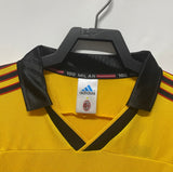 AC Milan 1999/00 Retro Yellow Away Jersey