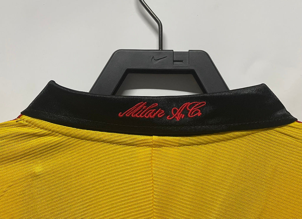 AC Milan 1999/00 Retro Yellow Away Jersey