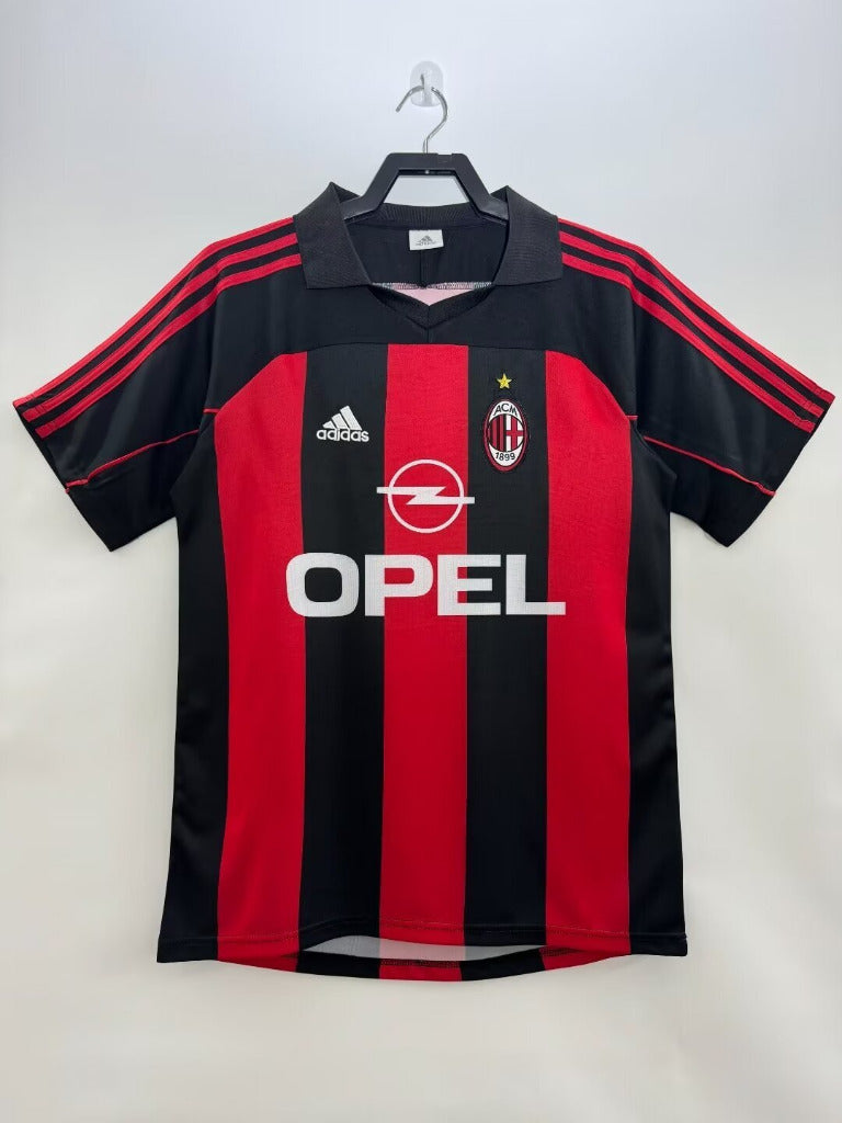 AC Milan 2000/02 Retro Red/BlackHome Jersey