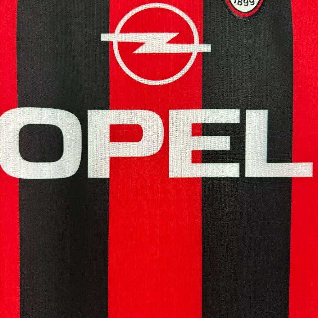 AC Milan 2000/02 Retro Red/BlackHome Jersey