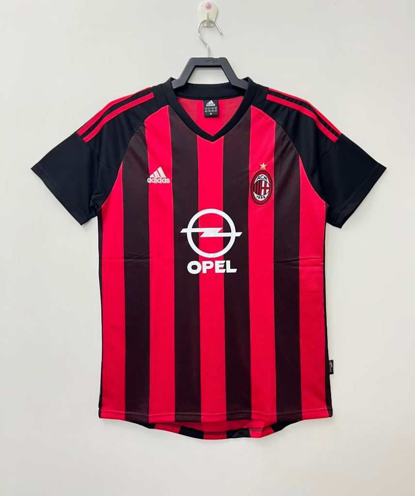 AC Milan 2002/03 Retro Red/Black Home Jersey