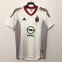 AC Milan 2002 Retro White Away Jersey