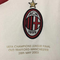 AC Milan 2002 Retro White Away Jersey