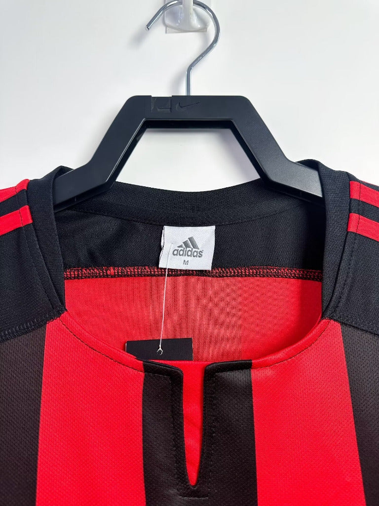 AC Milan 2003/04 Retro Red/Black Home Jersey