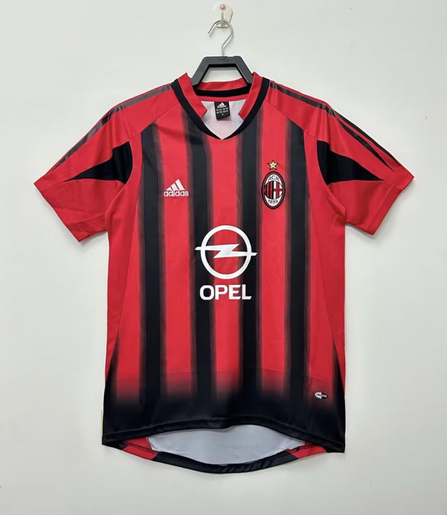 AC Milan 2004/05 Retro Red/Black Home Jersey
