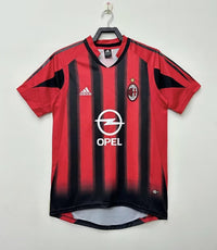 AC Milan 2004/05 Retro Red/Black Home Jersey