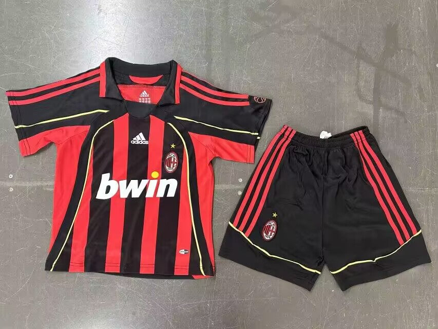 AC Milan 2006/07 Home Kids Jersey Set