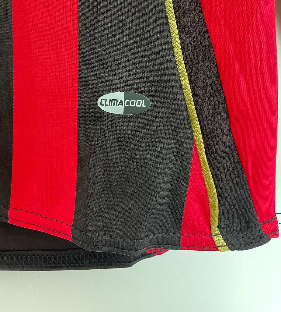 AC Milan 2006/07 Retro Red/Black Home Long Sleeve Jersey
