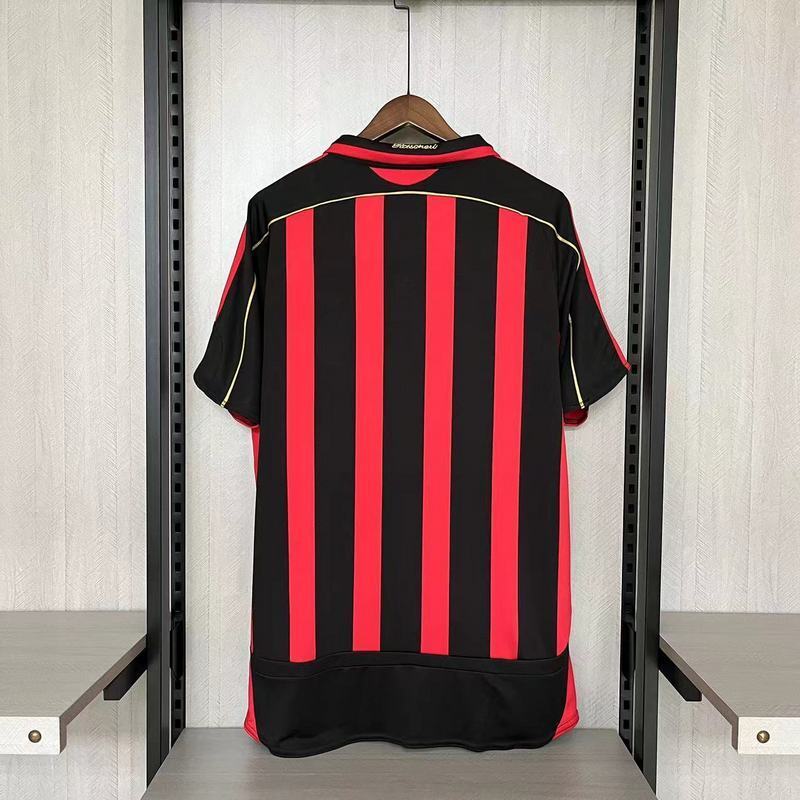 AC Milan 2006/07 Vintage Retro Red/Black Home Jersey