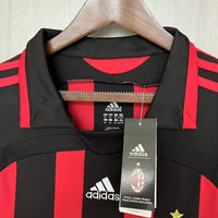 AC Milan 2006/07 Vintage Retro Red/Black Home Jersey