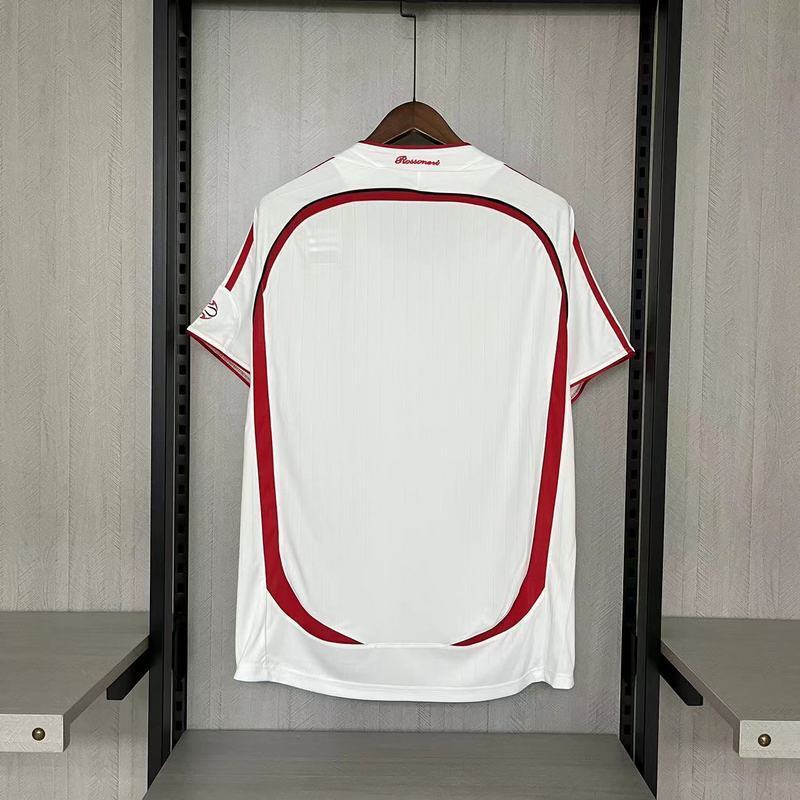 AC Milan 2006/07 Vintage Retro White Away Jersey