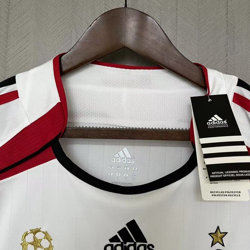 AC Milan 2006/07 Vintage Retro White Away Jersey