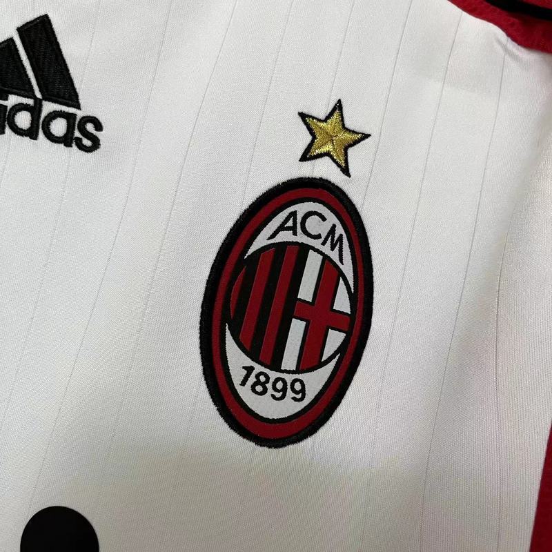 AC Milan 2006/07 Vintage Retro White Away Jersey