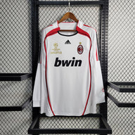 AC Milan 2006/07 Vintage Retro White Away Long Sleeve Jersey