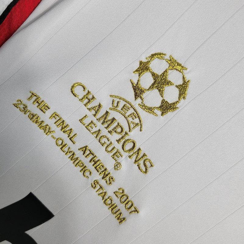 AC Milan 2006/07 Vintage Retro White Away Long Sleeve Jersey