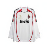 AC Milan 2006/07 Vintage Retro White Away Long Sleeve Jersey