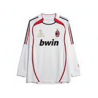 AC Milan 2006/07 Vintage Retro White Away Long Sleeve Jersey