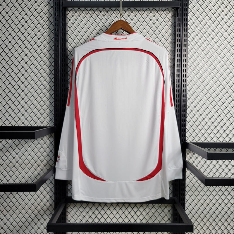 AC Milan 2006/07 Vintage Retro White Away Long Sleeve Jersey
