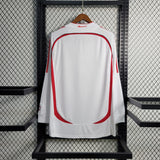 AC Milan 2006/07 Vintage Retro White Away Long Sleeve Jersey