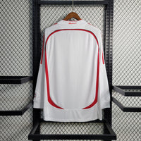 AC Milan 2006/07 Vintage Retro White Away Long Sleeve Jersey