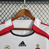 AC Milan 2006/07 Vintage Retro White Away Long Sleeve Jersey