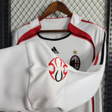 AC Milan 2006/07 Vintage Retro White Away Long Sleeve Jersey
