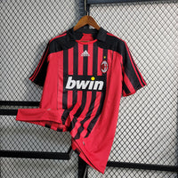 AC Milan 2007/08 Retro Red/Black Home Jersey
