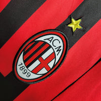 AC Milan 2007/08 Retro Red/Black Home Jersey