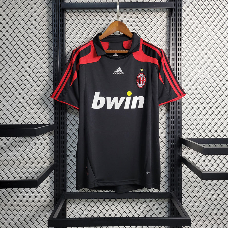 AC Milan 2007/08 Vintage Retro Black Second Away Jersey