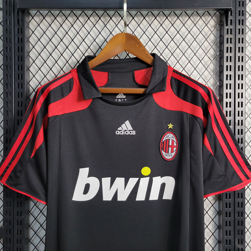 AC Milan 2007/08 Vintage Retro Black Second Away Jersey