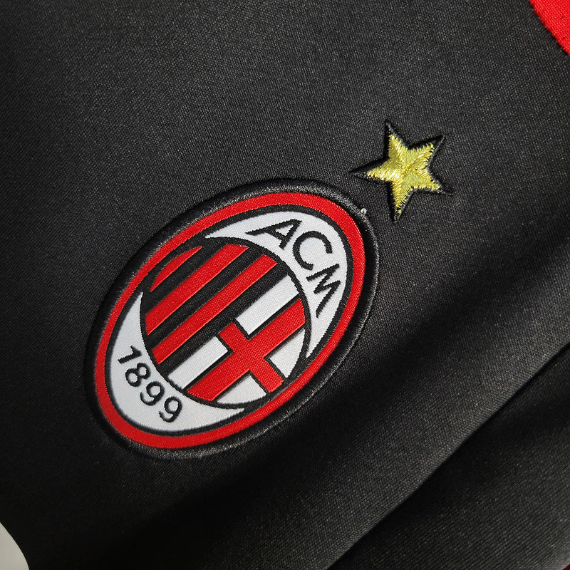 AC Milan 2007/08 Vintage Retro Black Second Away Jersey
