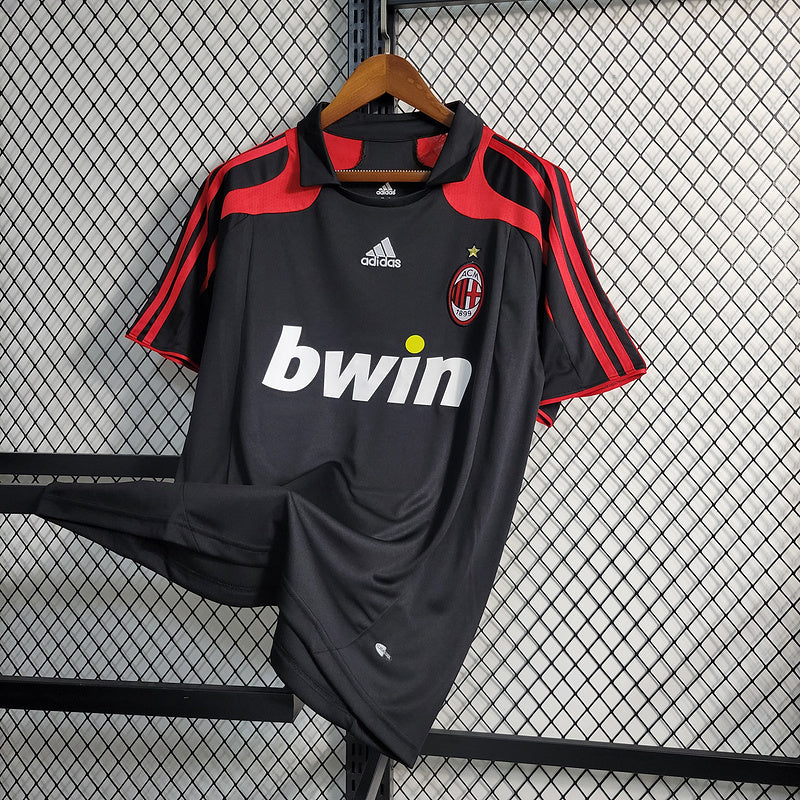AC Milan 2007/08 Vintage Retro Black Second Away Jersey