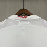 AC Milan 2007/08 Vintage Retro White Away Jersey