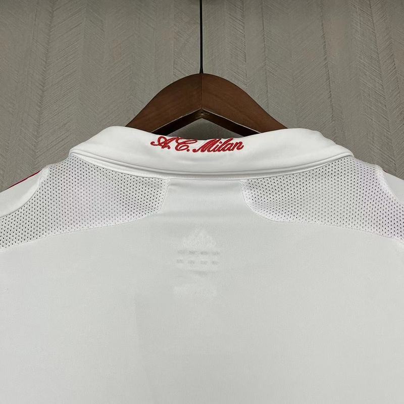 AC Milan 2007/08 Vintage Retro White Away Jersey