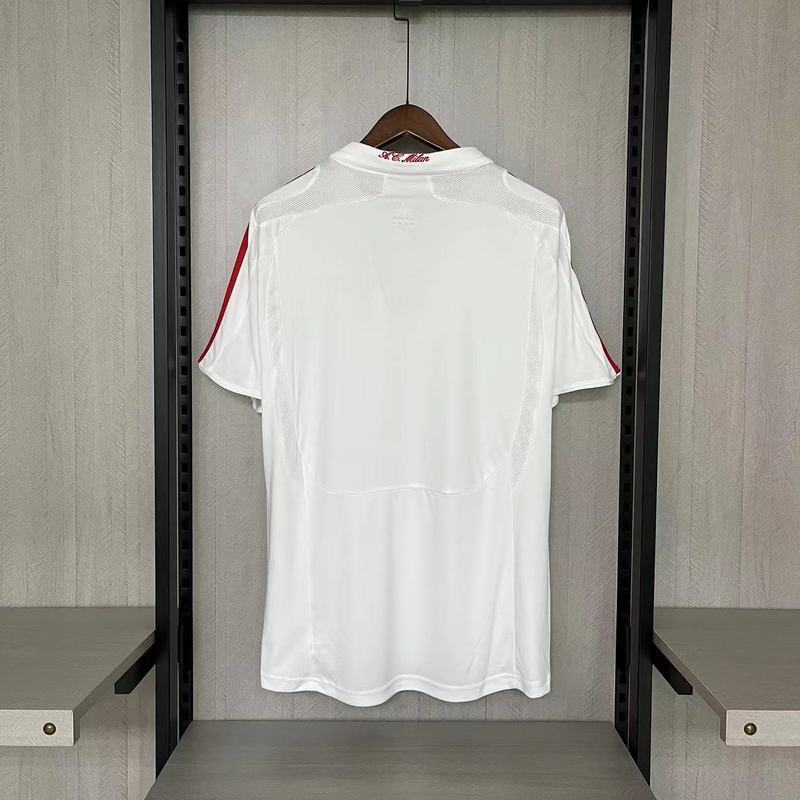AC Milan 2007/08 Vintage Retro White Away Jersey
