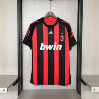 AC Milan 2008/09 Vintage Retro Red/Black Home Jersey