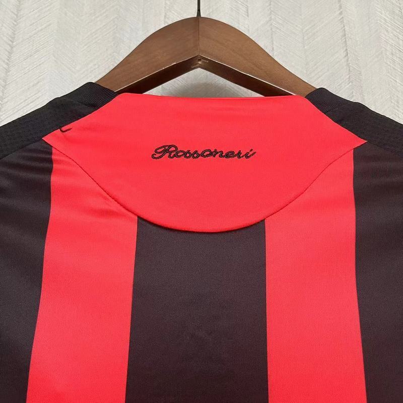 AC Milan 2008/09 Vintage Retro Red/Black Home Jersey