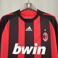 AC Milan 2008/09 Vintage Retro Red/Black Home Jersey