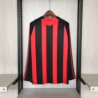AC Milan 2008/09 Vintage Retro Red/Black Home Long Sleeve Jersey