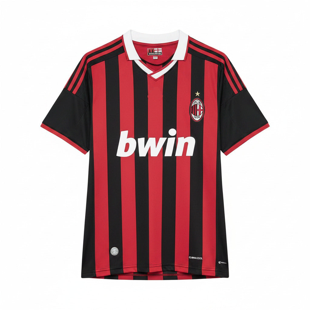 AC Milan 2009/10 Vintage Retro Red/Black Home Jersey
