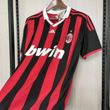 AC Milan 2009/10 Vintage Retro Red/Black Home Jersey