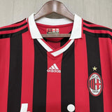 AC Milan 2009/10 Vintage Retro Red/Black Home Jersey