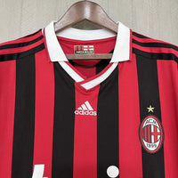 AC Milan 2009/10 Vintage Retro Red/Black Home Jersey