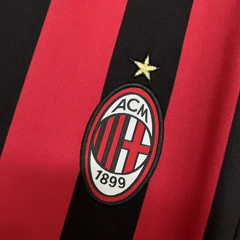 AC Milan 2009/10 Vintage Retro Red/Black Home Jersey