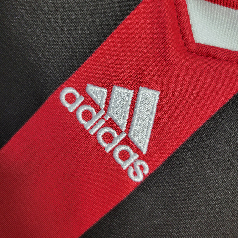 AC Milan 2009/10 Vintage Retro Red/Black Home Long Sleeve Jersey