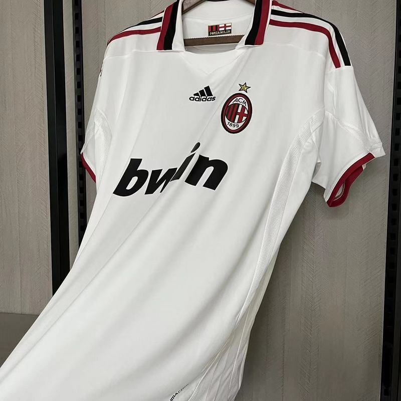 AC Milan 2009/10 Vintage Retro White Away Jersey