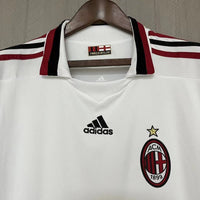 AC Milan 2009/10 Vintage Retro White Away Jersey