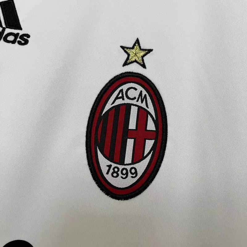 AC Milan 2009/10 Vintage Retro White Away Jersey