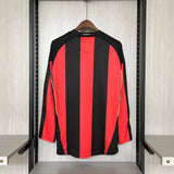 AC Milan 2010/11 Vintage Retro Red/Black Home Long Sleeve Jersey
